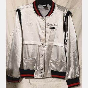 Captain Phasm Metallic Silver Jacket Cosplay